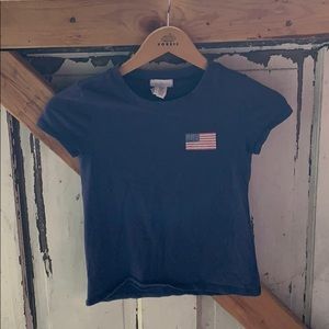 FULL TILT Navy American Flag NEWPORT Graphic TeeS